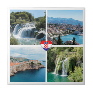 Azulejo De Cerâmica Pontos Turísticos da Croácia - Europa