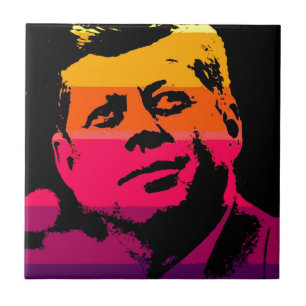 Azulejo De Cerâmica Pop Art Jack JFK John F. Kennedy