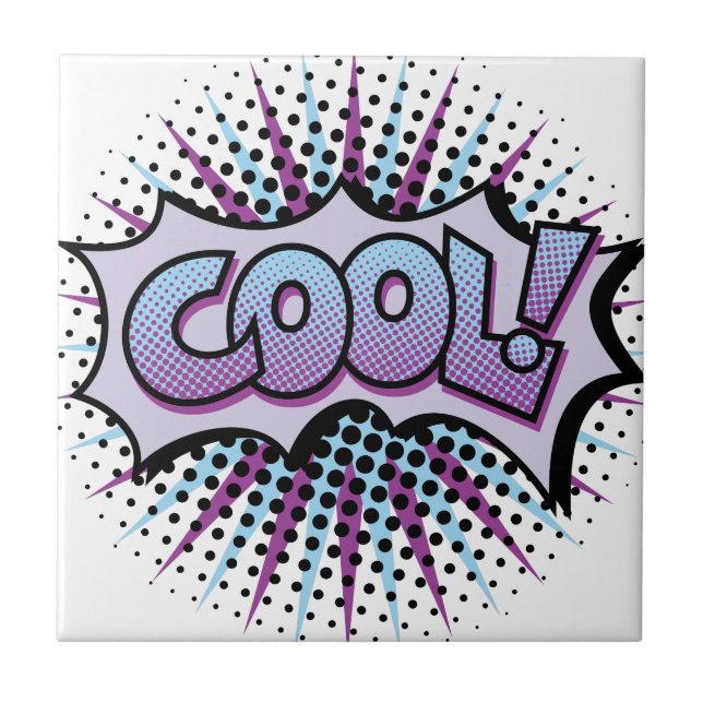 Azulejo De Cerâmica Pop Art legal (Frente)