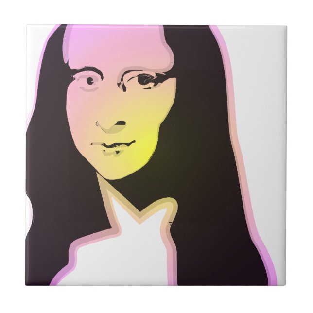 Azulejo De Cerâmica Pop Art Lisa (Frente)