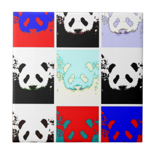Azulejo De Cerâmica Pop Art Panda