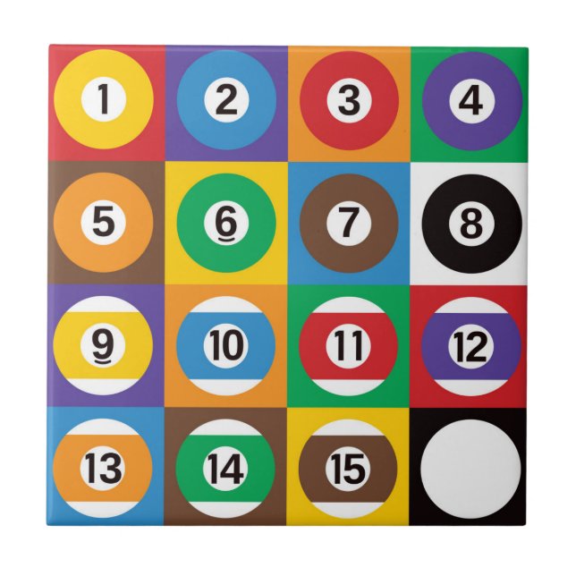 Azulejo De Cerâmica Pop Art Piscina Balls (Frente)