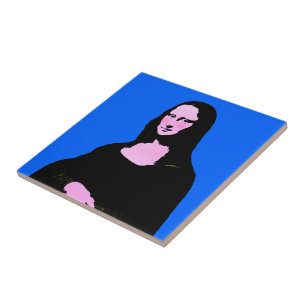 Azulejo De Cerâmica Pop Art Style Mona Lisa