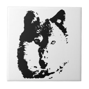 Azulejo De Cerâmica Pop Art Wolf