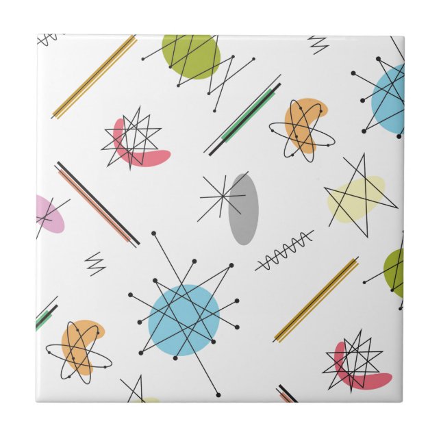 Azulejo De Cerâmica Pop atômico (Frente)