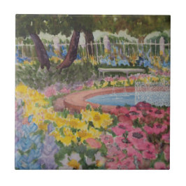 Azulejo De Cerâmica Poppies de Jardim do Prescott Park Portsmouth NH