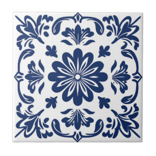 Azulejo de cerâmica popular étnica no estilo de ta