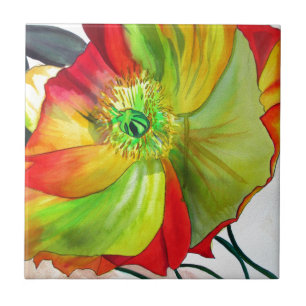 Azulejo De Cerâmica Popy Art macro