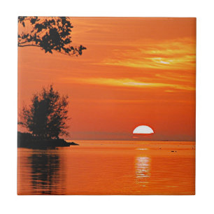 Azulejo De Cerâmica Pôr do sol em Key West, FL