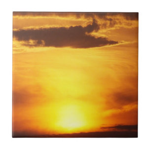 Azulejo De Cerâmica pôr do sol, sol, céu, paisagem, nascer do sol, ver