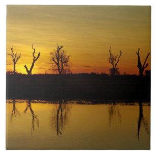 Azulejo De Cerâmica Pôr do sol, Yellow Water Billabong
