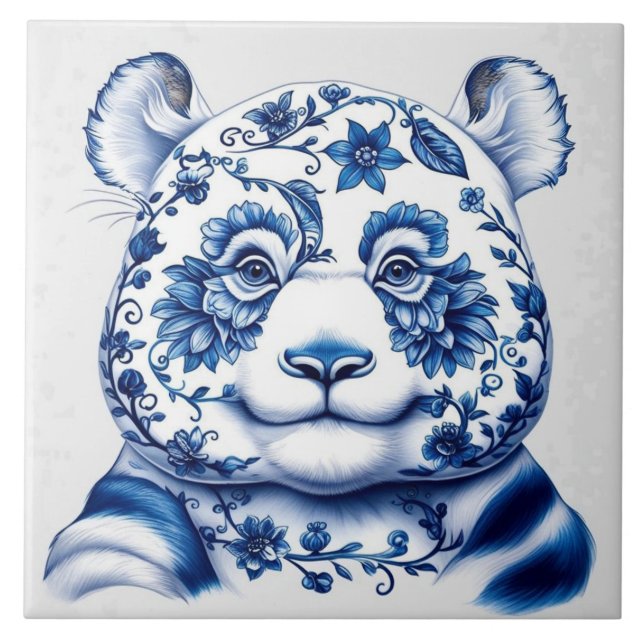 Azulejo De Cerâmica Porcelain Panda (Frente)