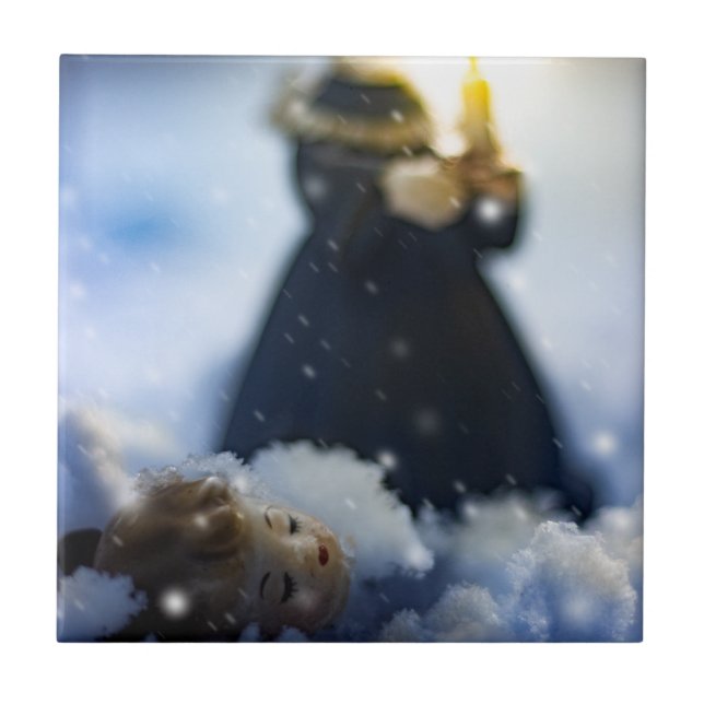 Azulejo De Cerâmica Porcelana na neve X (Frente)