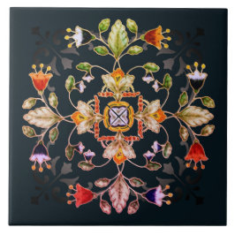 Azulejo De Cerâmica Porta copos de Bar Sandstone - Fiori Dark