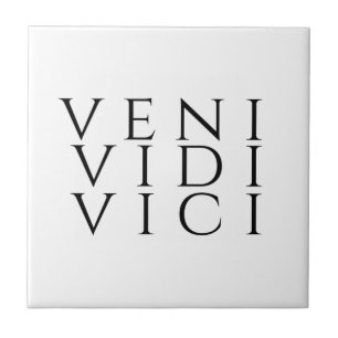 Azulejo De Cerâmica Porta copos Veni Vidi Vici