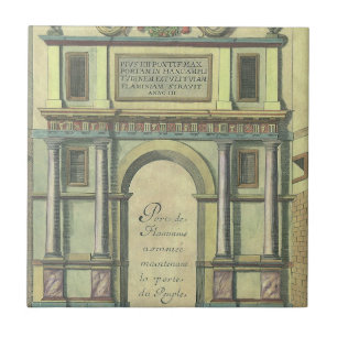 Azulejo De Cerâmica Porta de Entrada de Igreja Antiga Arquitetura Rena