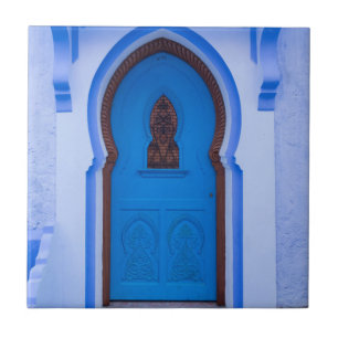 Azulejo De Cerâmica Porta Marroquina Azul