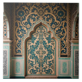 Azulejo De Cerâmica Portal para o Jardim Dourado