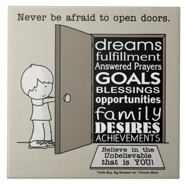 Azulejo De Cerâmica Portas abertas (Frente)