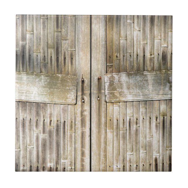 Azulejo De Cerâmica Portas de bambu (Frente)