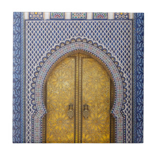 Azulejo De Cerâmica Portas Ornamentadas Do Palácio Do Rei