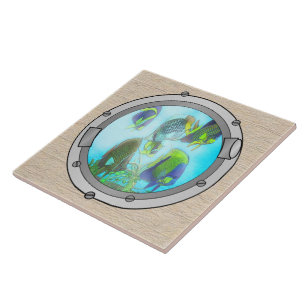 Azulejo De Cerâmica Portholes Triplet