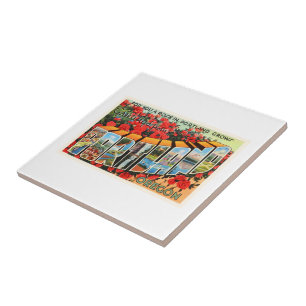 Azulejo De Cerâmica Portland Oregon OU lembrança velha das viagens