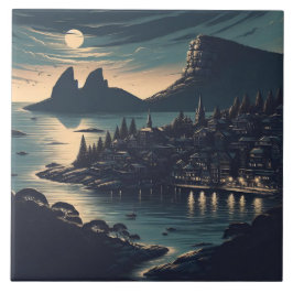 Azulejo De Cerâmica Porto ao Luar