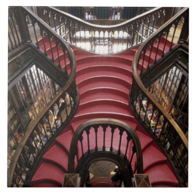 Azulejo De Cerâmica Portugal, Porto. Escadas na história (Frente)