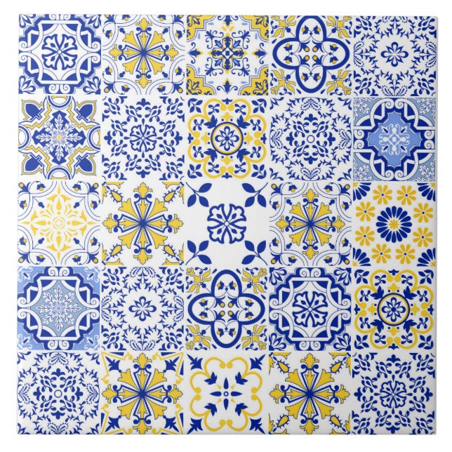 Azulejo De Cerâmica Portuguese Tiles Pattern Ceramic Tile  (Frente)
