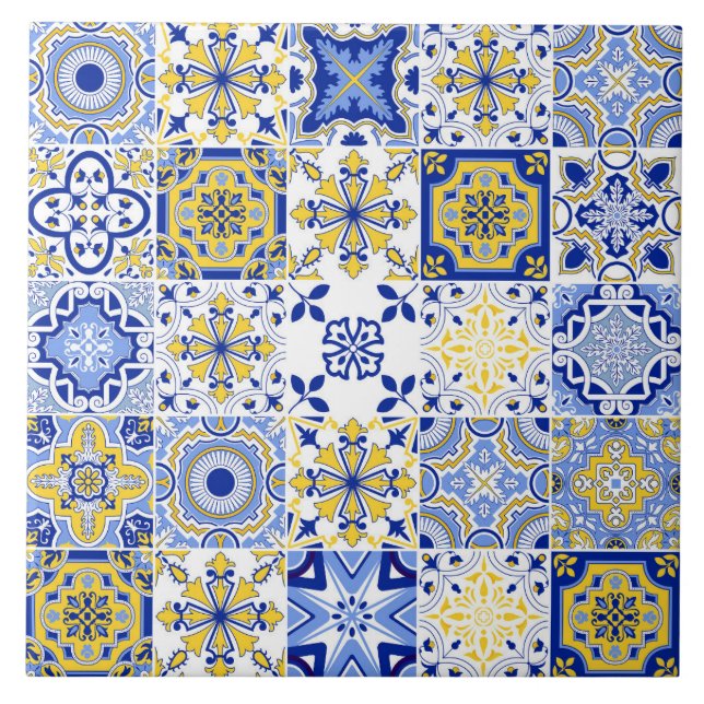 Azulejo De Cerâmica Portuguese Tiles Pattern Ceramic Tile  (Frente)