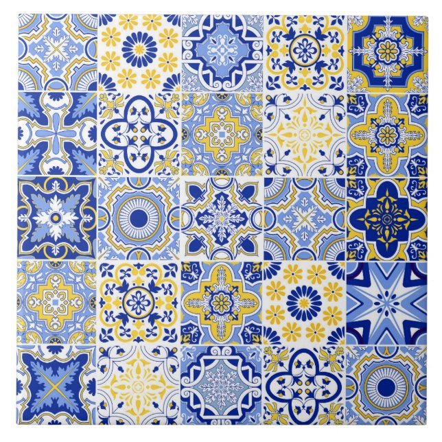 Azulejo De Cerâmica Portuguese Tiles Pattern Ceramic Tile  (Frente)
