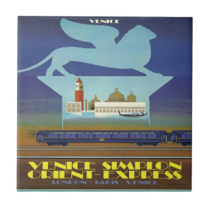 Azulejo De Cerâmica Poster de Veneza Orient Express