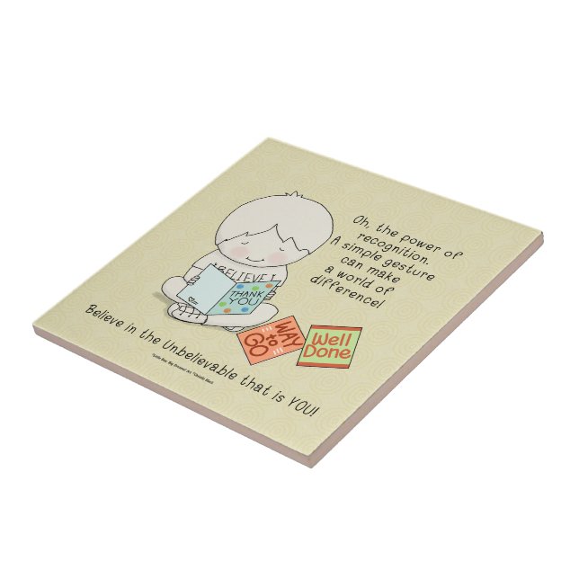 Azulejo De Cerâmica Power of Recognition (Lateral)