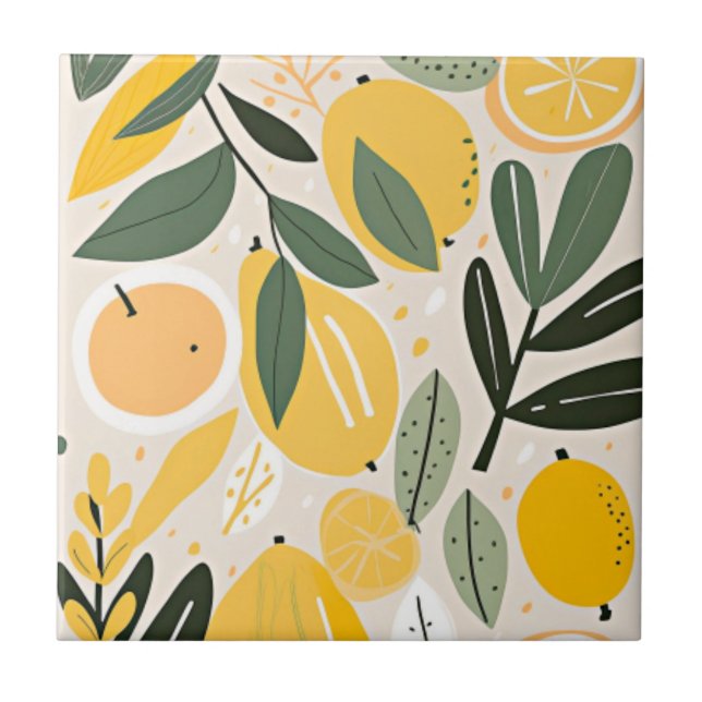 Azulejo De Cerâmica Praça Lemon (Frente)