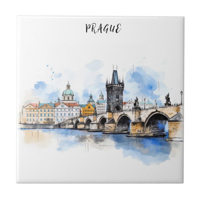 Azulejo De Cerâmica Praga velha (Frente)