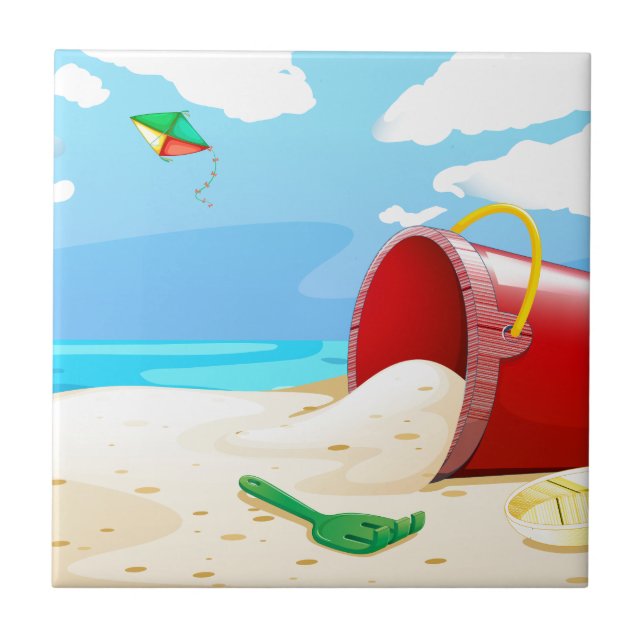 Azulejo De Cerâmica Praia (Frente)