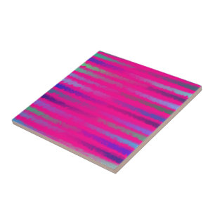 Azulejo De Cerâmica Praia Costeira Salva Aquarela Em Rosa Quente