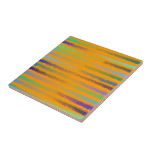 Azulejo De Cerâmica Praia Costeira Salva Aquarela Salgada Em Laranja