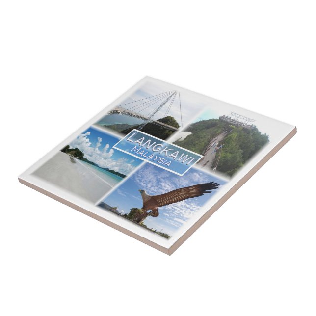 Azulejo De Cerâmica Praia do Kedah, LANGKAWI, Malásia, (Lateral)