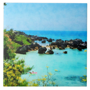 Azulejo De Cerâmica Praia na Rua George Bermuda