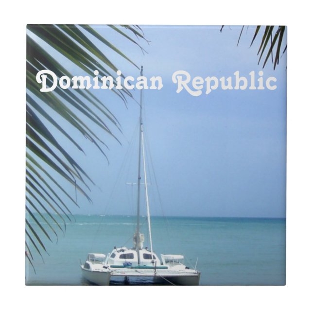 Azulejo De Cerâmica Praia no Dominican (Frente)