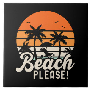 Azulejo De Cerâmica Praia Por Favor