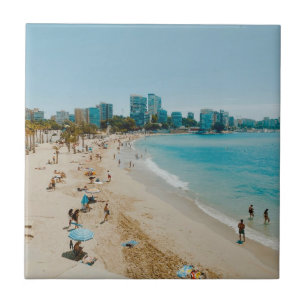 Azulejo De Cerâmica Praia San Juan - Alicante - Espanha