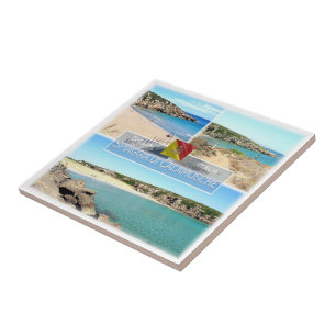 Azulejo De Cerâmica PRAIA SCL010 CALAMOSCHE, Mosaico, Sicília,