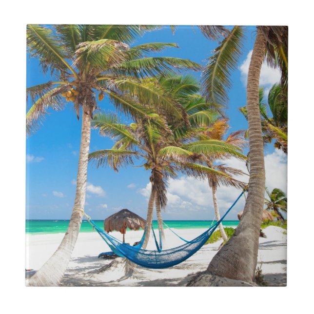 Azulejo De Cerâmica praia tropical (Frente)