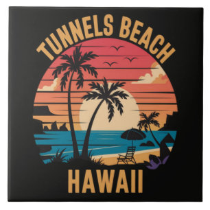 Azulejo De Cerâmica Praia Tunnels Havaí Férias em Família