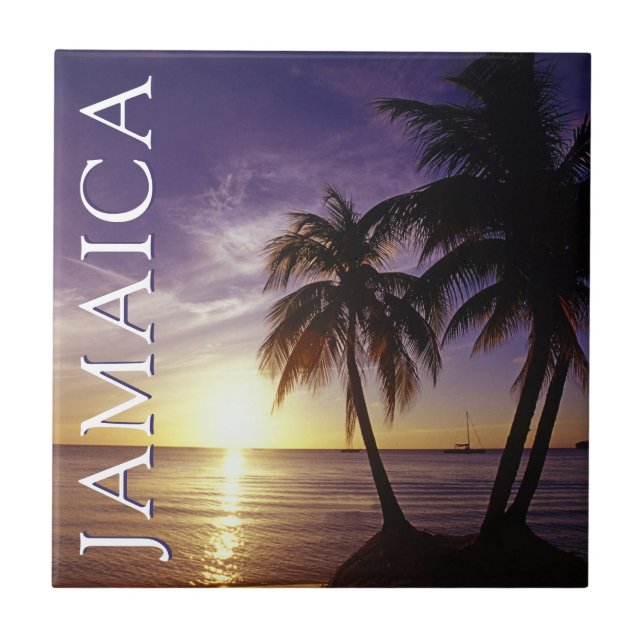 Azulejo De Cerâmica Praias em Negril Jamaica (Frente)