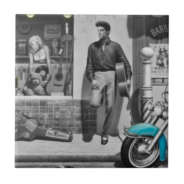 Azulejo De Cerâmica Prata de HWY 51 (Frente)