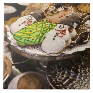Azulejo De Cerâmica Prato de Biscoitos Frescos de Natal